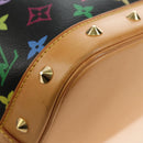 LOUIS VUITTON Monogram Multicolor Alma Hand Bag Black M92646 LV Auth BA13683SAV-15