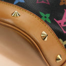 LOUIS VUITTON Monogram Multicolor Alma Hand Bag Black M92646 LV Auth BA13683SAV-16