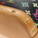 LOUIS VUITTON Monogram Multicolor Alma Hand Bag Black M92646 LV Auth BA13683SAV-18