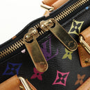 LOUIS VUITTON Monogram Multicolor Alma Hand Bag Black M92646 LV Auth BA13683SAV-9