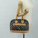 LOUIS VUITTON Monogram Multicolor Alma Hand Bag Black M92646 LV Auth BA13683SAV-26