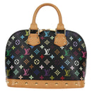 LOUIS VUITTON Monogram Multicolor Alma Hand Bag Black M92646 LV Auth BA13683SAV-2