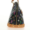 LOUIS VUITTON Monogram Multicolor Alma Hand Bag Black M92646 LV Auth BA13683SAV-4
