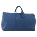 LOUIS VUITTON Epi Keepall 55 Boston Bag Toledo Blue M42955 LV Auth BA13684A-1