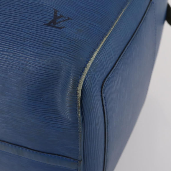 LOUIS VUITTON Epi Keepall 55 Boston Bag Toledo Blue M42955 LV Auth BA13684A