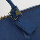 LOUIS VUITTON Epi Keepall 55 Boston Bag Toledo Blue M42955 LV Auth BA13684A-18