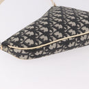 Christian Dior Trotter Canvas Saddle Pouch PVC Black Silver Auth BA13685V-9