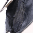 Christian Dior Trotter Canvas Saddle Pouch PVC Black Silver Auth BA13685V-16