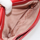 Miu Miu Shoulder Bag Leather Red Gold Auth BA13686V-10