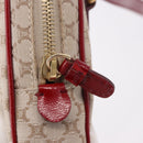 CELINE Macadam Canvas Shoulder Bag PVC Beige Gold Auth BA13688V-9