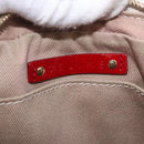 CELINE Macadam Canvas Shoulder Bag PVC Beige Gold Auth BA13688V-21