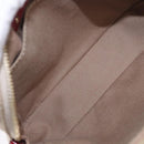 CELINE Macadam Canvas Shoulder Bag PVC Beige Gold Auth BA13688V-10