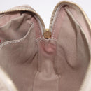 CELINE Macadam Canvas Shoulder Bag PVC Beige Gold Auth BA13688V-22