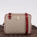 CELINE Macadam Canvas Shoulder Bag PVC Beige Gold Auth BA13688V-12