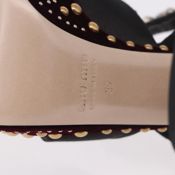 Miu Miu Pumps Velours Bordeaux Auth BA13689M
