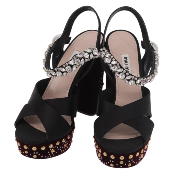 Miu Miu Pumps Velours Bordeaux Auth BA13689M