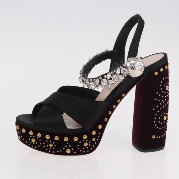 Miu Miu Pumps Velours Bordeaux Auth BA13689M