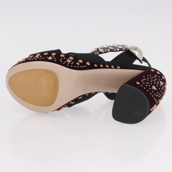 Miu Miu Pumps Velours Bordeaux Auth BA13689M