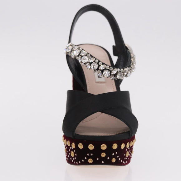 Miu Miu Pumps Velours Bordeaux Auth BA13689M