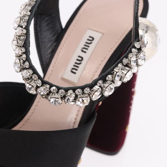 Miu Miu Pumps Velours Bordeaux Auth BA13689M