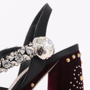 Miu Miu Pumps Velours Bordeaux Auth BA13689M-32
