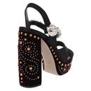 Miu Miu Pumps Velours Bordeaux Auth BA13689M-3