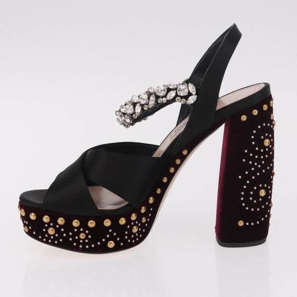 Miu Miu Pumps Velours Bordeaux Auth BA13689M