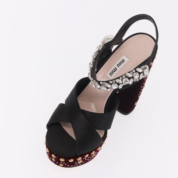 Miu Miu Pumps Velours Bordeaux Auth BA13689M