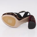 Miu Miu Pumps Velours Bordeaux Auth BA13689M-7