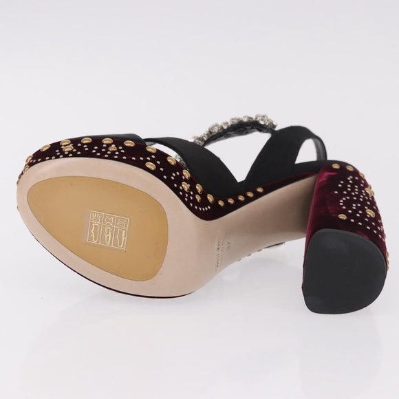 Miu Miu Pumps Velours Bordeaux Auth BA13689M