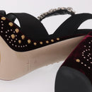 Miu Miu Pumps Velours Bordeaux Auth BA13689M-9