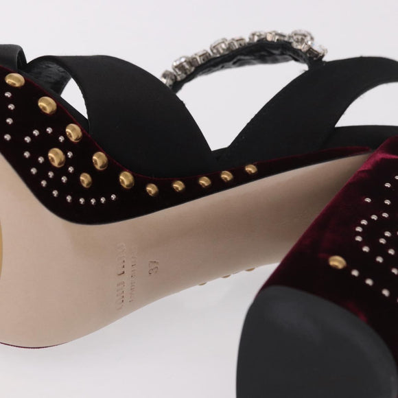 Miu Miu Pumps Velours Bordeaux Auth BA13689M