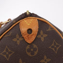 LOUIS VUITTON Monogram Speedy 35 Hand Bag M41524 LV Auth BA13690V-9