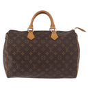 LOUIS VUITTON Monogram Speedy 35 Hand Bag M41524 LV Auth BA13690V-13