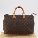 LOUIS VUITTON Monogram Speedy 35 Hand Bag M41524 LV Auth BA13690V-12