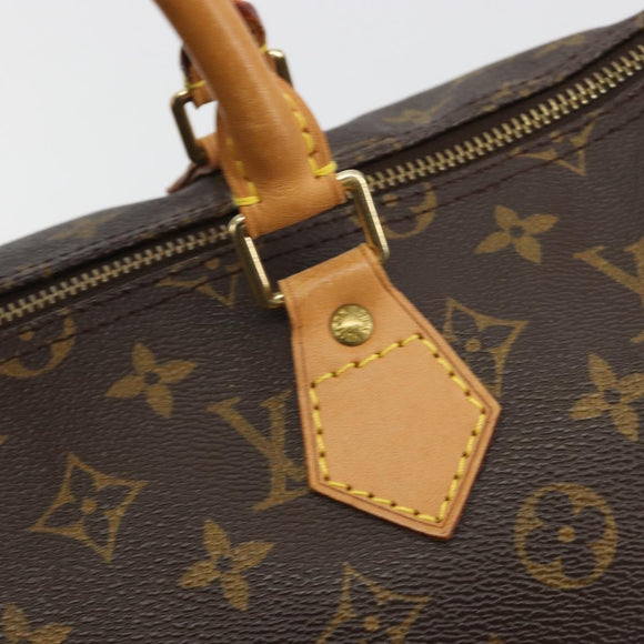 LOUIS VUITTON Monogram Speedy 35 Hand Bag M41524 LV Auth BA13692V