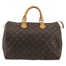 LOUIS VUITTON Monogram Speedy 35 Hand Bag M41524 LV Auth BA13692V-13
