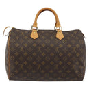 LOUIS VUITTON Monogram Speedy 35 Hand Bag M41524 LV Auth BA13692V-2