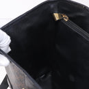 CELINE Macadam Canvas Tote Bag PVC Leather Black Gold Auth BA13696A-20