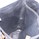 CELINE Macadam Canvas Tote Bag PVC Leather Black Gold Auth BA13696A-22