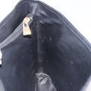 CELINE Macadam Canvas Tote Bag PVC Leather Black Gold Auth BA13696A-23