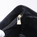 CELINE Macadam Canvas Tote Bag PVC Leather Black Gold Auth BA13696A-24