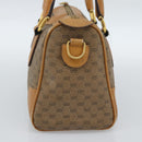 GUCCI Micro GG Supreme Boston Bag PVC Beige Gold 002 39 0069 Auth BA13701-4