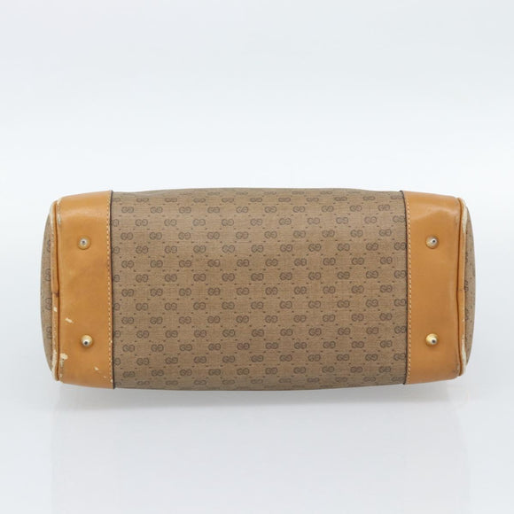 GUCCI Micro GG Supreme Boston Bag PVC Beige Gold 002 39 0069 Auth BA13701