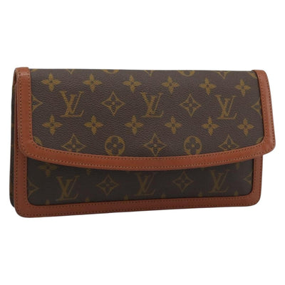 LOUIS VUITTON Monogram Pochette Dam PM Clutch Bag M51812 LV Auth BA13708
