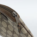 GUCCI GG Supreme Web Sherry Line Shoulder Bag PVC Beige 904 02 047 Auth BA13710-9