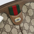 GUCCI GG Supreme Web Sherry Line Shoulder Bag PVC Beige 904 02 047 Auth BA13710-18