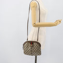 GUCCI GG Supreme Web Sherry Line Shoulder Bag PVC Beige 904 02 047 Auth BA13710-22