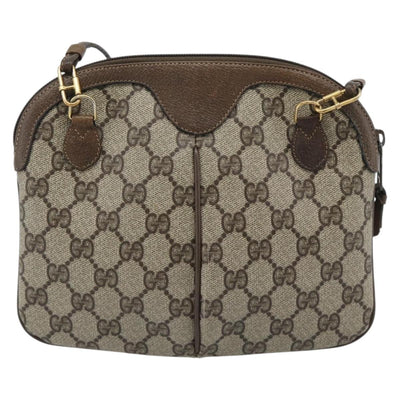 GUCCI GG Supreme Web Sherry Line Shoulder Bag PVC Beige 904 02 047 Auth BA13710 - 0