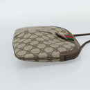 GUCCI GG Supreme Web Sherry Line Shoulder Bag PVC Beige 904 02 047 Auth BA13710-4